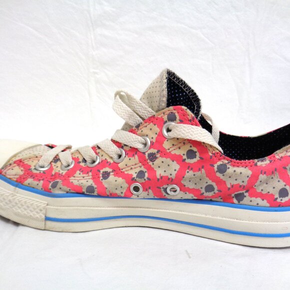 CONVERSE All Star Women's Size 12 Sheep Lamb Print Sneaker Pink White - Picture 3 of 11